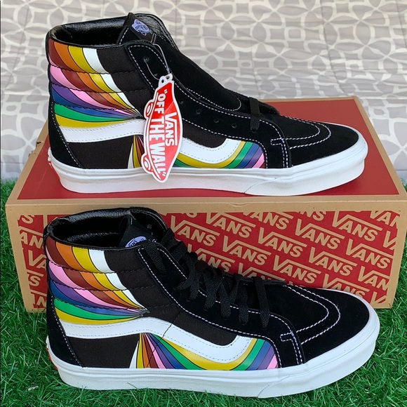 VANS SK8-Hi REISSUE REFRACT TRUE WHITE/MULTI MEN’s - Picture 4 of 16